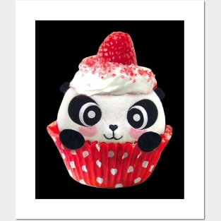 Panda cup cake Posters and Art